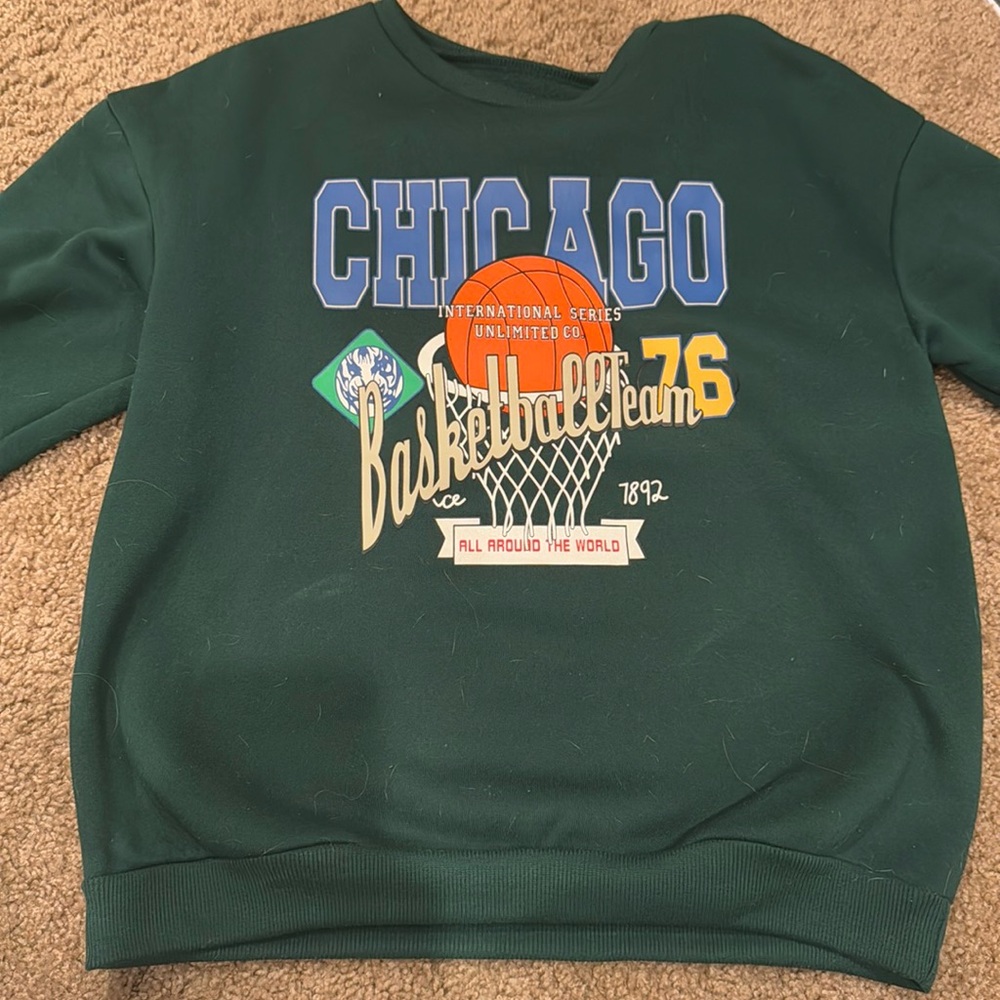 thick fleece crewneck